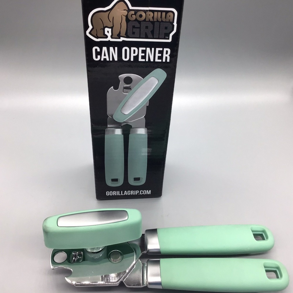 GorillaGrip Mint Green Can‎ Opener In Box